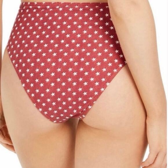 We Wore What NWT Emily High Rise High Leg Bottom, Vintage Stars Print Large - Picture 1 of 8